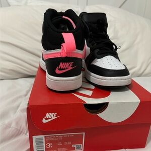 Nike Kids' Court Borough 2 High Top Sneaker Big Kid